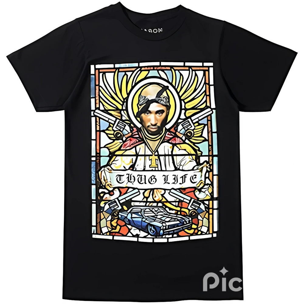 REASON THUG LIFE GRAPHIC T-SHIRT - BLACK