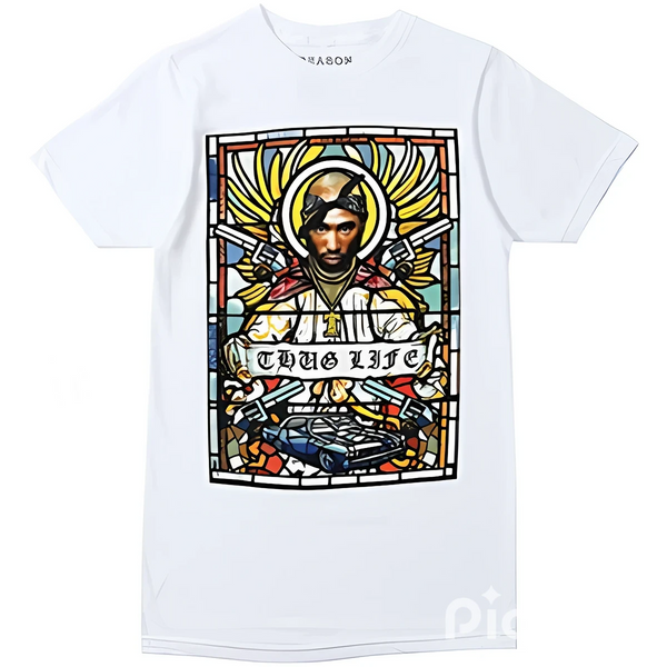 REASON THUG LIFE GRAPHIC T-SHIRT - WHITE