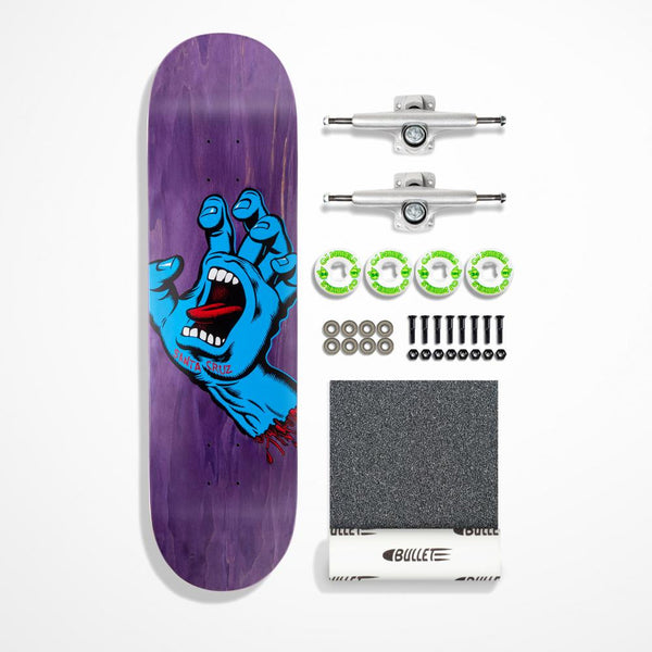 SANTA CRUZ COMPLETE SKATEBOARD KIT - SCREAMING HAND DESIGNS