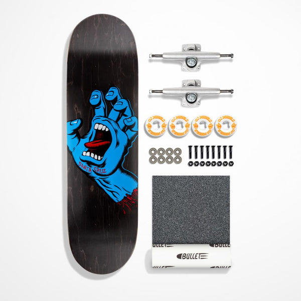 SANTA CRUZ COMPLETE SKATEBOARD KIT - SCREAMING HAND DESIGNS