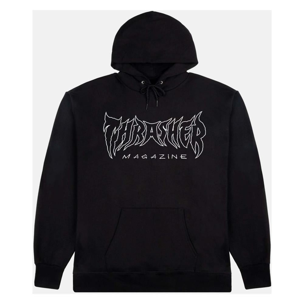 THRASHER "METAL" HOODIE BLACK