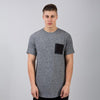 KING APPAREL STERLING POCKET T-SHIRT - HEATHER GREY