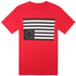 BLACK SCALE REBEL FLAG T-SHIRT - RED