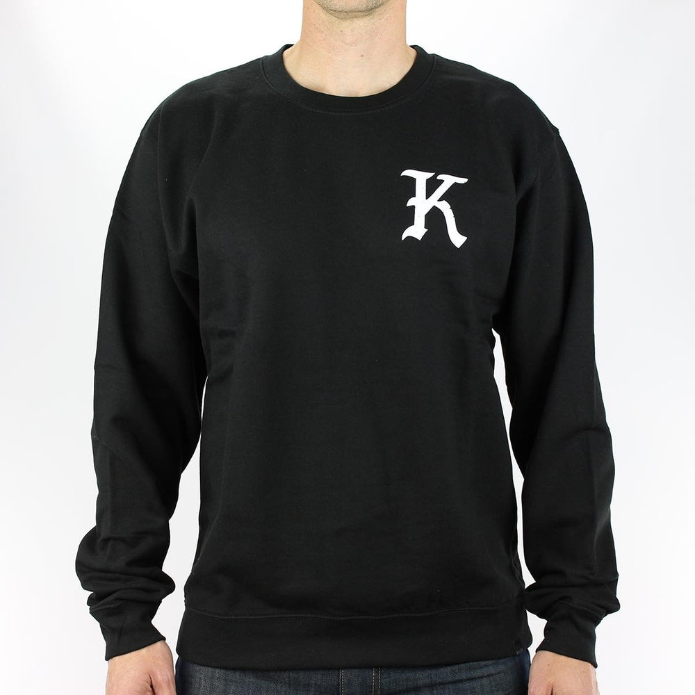 KR3W KNIGHT CREWNECK SWEATSHIRT - BLACK