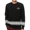 CROOKS & CASTLES GRECO CREW SWEATSHIRT - BLACK