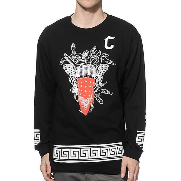 CROOKS & CASTLES CROOKS STANDARD LONG SLEEVE T-SHIRT - BLACK