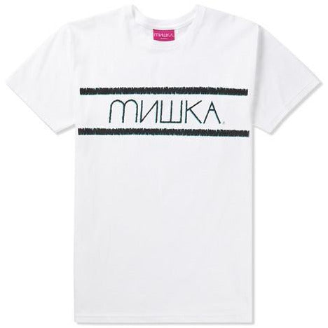 MISHKA DISTRESSED HEATSEEKER  T-SHIRT - WHITE