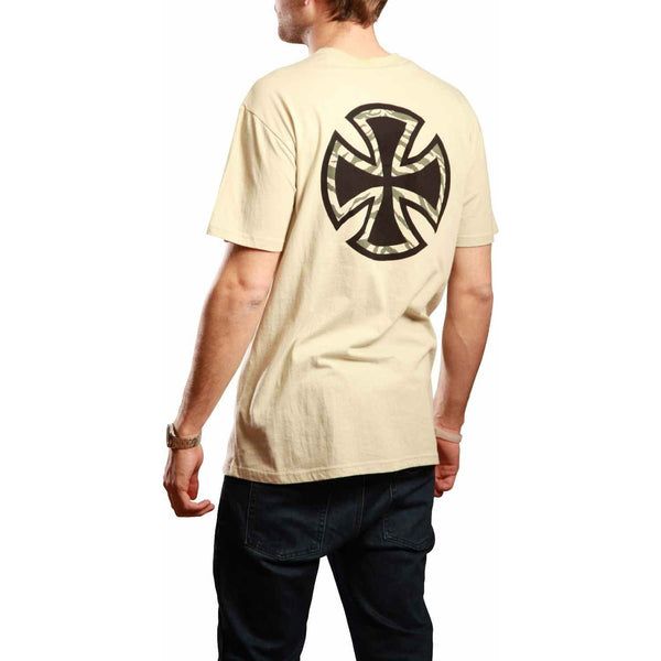 INDEPENDENT TIGER CROSS T-SHIRT - VINTAGE WHITE
