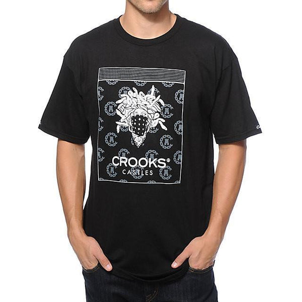 CROOKS & CASTLES BANDITO DIME T-SHIRT - BLACK