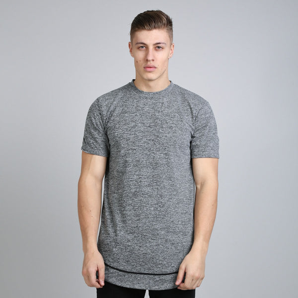 KING APPAREL STAPLE LAYERED T-SHIRT - HEATHER GREY