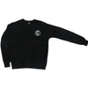 CROOKS & CASTLES THOMAS CROWN DOLMAN KNIT CREWNECK SWEATSHIRT - BLACK