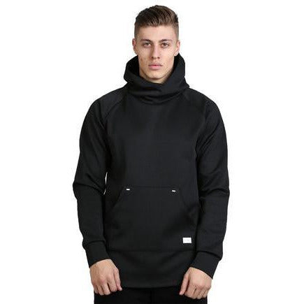 KING APPAREL STAPLE WRAP HOODIE - BLACK