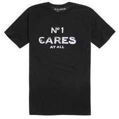 REASON NO1 CARES GRAPHIC T-SHIRT - BLACK & WHITE