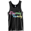 ELECTRIC FAMILY SCRIPT VEST TOP - BLACK