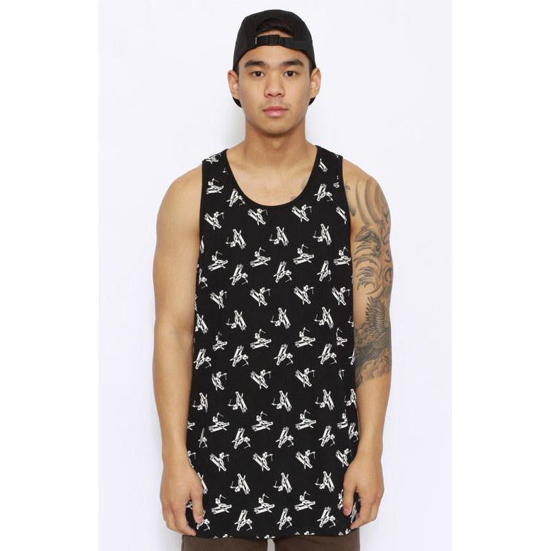 HUF JOYRIDE VEST TOP - BLACK
