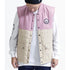KEY STREET PINTAIL PUFFER VEST JACKET - PINK/DESERT