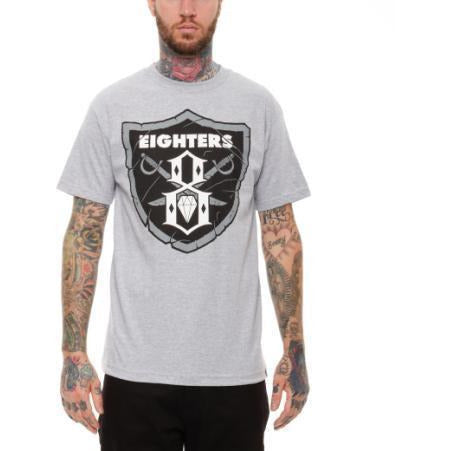 REBEL8 EIGHTERS T-SHIRT - GREY