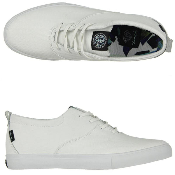 DIAMOND SUPPLY CO MADRID SIMPLICITY SKATE SHOES - WHITE