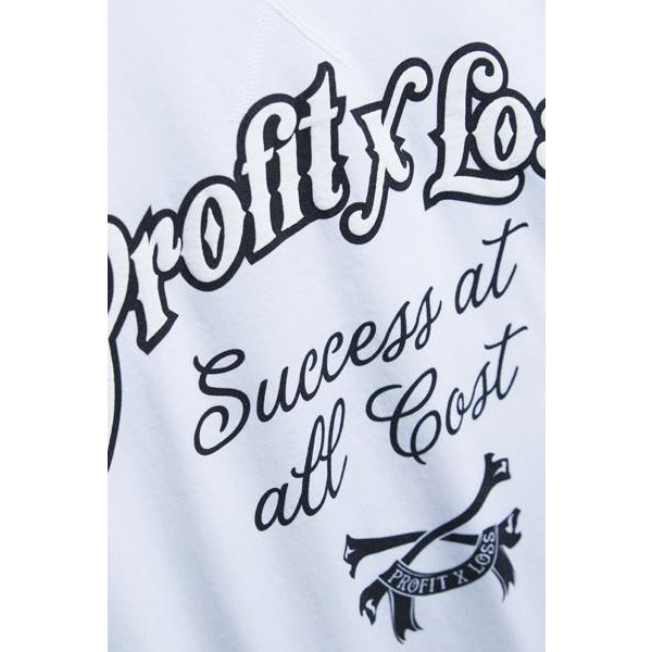 PROFIT X LOSS SUCCESS  T-SHIRT - WHITE
