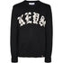 KEY STREET OLD ENGLISH KNIT SWEATSHIRT - BLACK