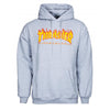 THRASHER SKATE MAG FLAME LOGO HOODIE - GREY
