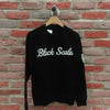 BLACK SCALE SCRIPT LOGO LOGOTYPE CREWNECK SWEATSHIRT - BLACK