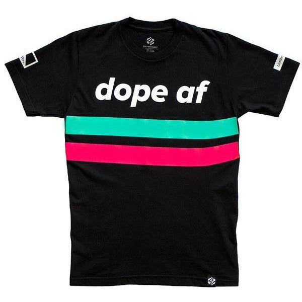 ELECTRIC FAMILY DOPE AF T-SHIRT - BLACK