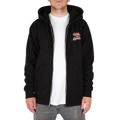 PRIMITIVE CHEECH & CHONG ROAD TRIPPIN ZIP UP HOODIE - BLACK