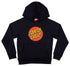 SANTA CRUZ CLASSIC DOT YOUTH HOODIE - BLACK