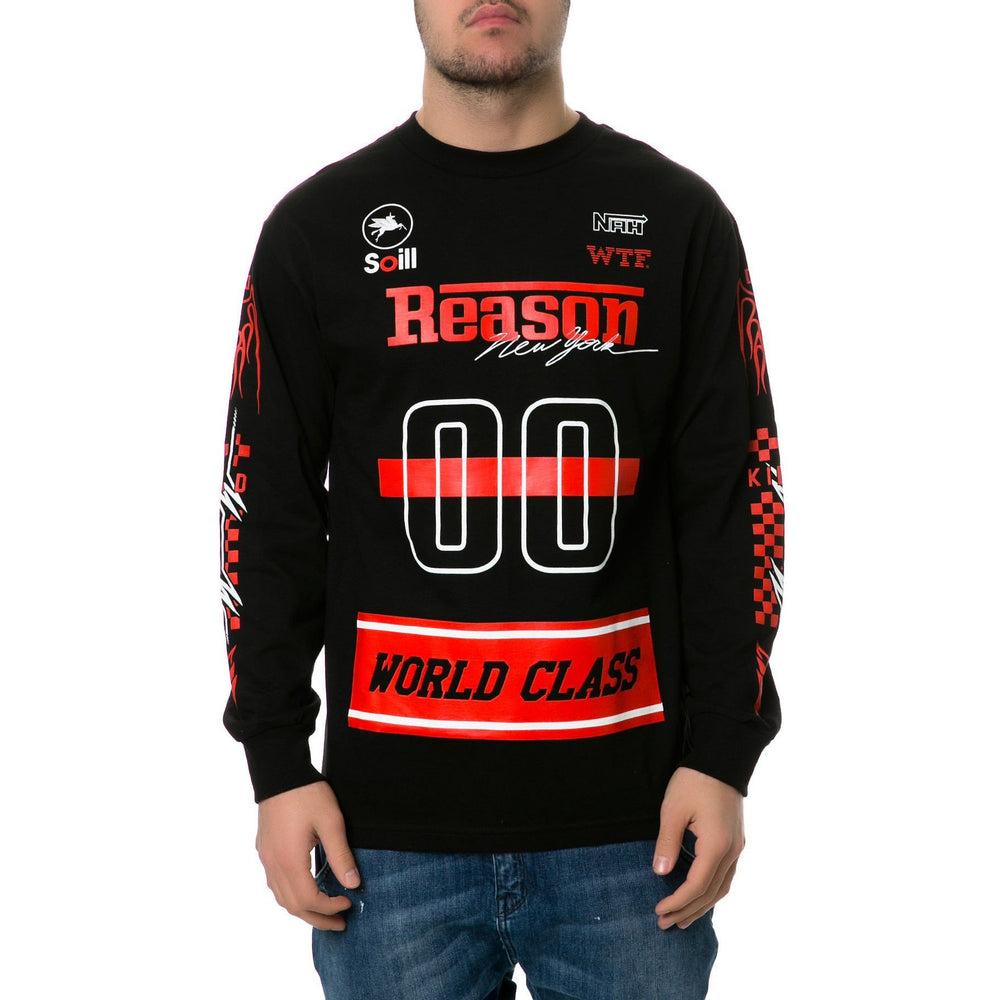 REASON RACING LONG SLEEVE T-SHIRT - BLACK