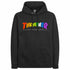 THRASHER RAINBOW SKATE MAG HOODIE - BLACK