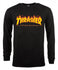 THRASHER SKATE MAG FLAME LOGO LONG SLEEVE T-SHIRT - BLACK