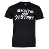 THRASHER SKATE AND DESTROY T-SHIRT - BLACK