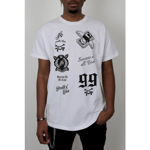 PROFIT X LOSS 99 T-SHIRT - WHITE