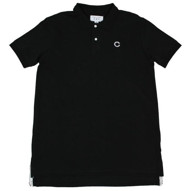 CROOKS & CASTLES REGAL POLO SHIRT - BLACK