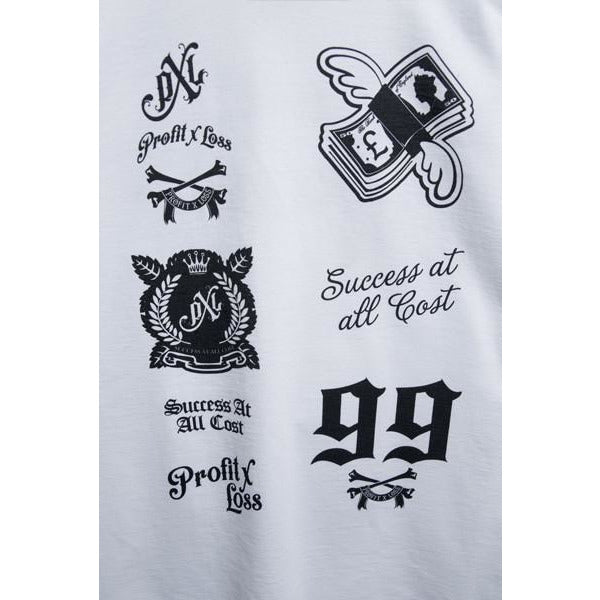 PROFIT X LOSS 99 T-SHIRT - WHITE