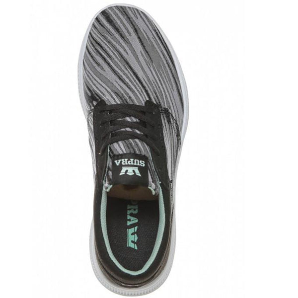 SUPRA HAMMER RUN SHOES - BLACK BRUSHSTROKE/WHITE