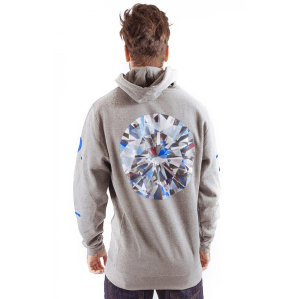 DIAMOND SUPPLY CO BRILLIANT PULLOVER HOODIE - GUNMETAL HEATHER