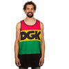 DGK FADED VEST TOP - RASTA/BLACK