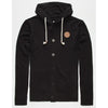 KEY STREET OSLO KNIT HOODED SWEATSHIRT - BLACK