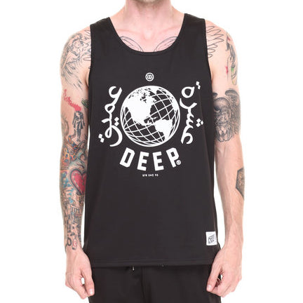 10 DEEP  TRIPOLI  VEST TOP - BLACK