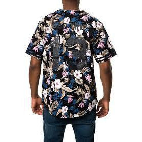 REASON ALOHA BASEBALL SHIRT - BLUE