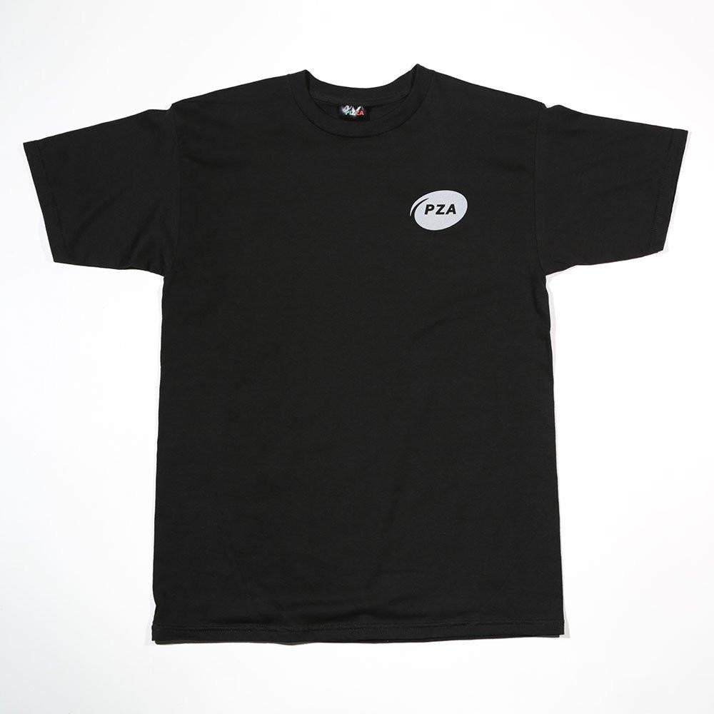 PIZZA P10 LOGO T-SHIRT - BLACK/REFLECTIVE