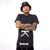KING APPAREL HARD GRAFT PATTERN T-SHIRT - BLACK