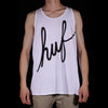 HUF  SCRIPT   VEST TOP - WHITE/BLACK