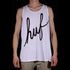 HUF  SCRIPT   VEST TOP - WHITE/BLACK