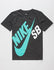 NIKE SB YOUTH BIG LOGO T-SHIRT - BLACK HEATHER