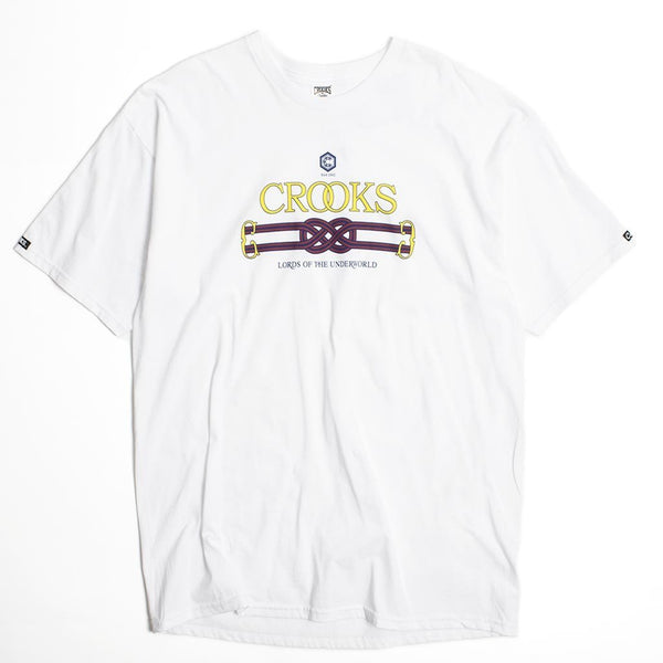 CROOKS & CASTLES UNDERWORLD CROOKS T-SHIRT - WHITE