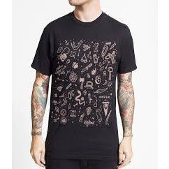 KEY STREET HANDIWORK T-SHIRT - BLACK