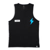 ELECTRIC FAMILY BIG BOLT VEST TOP - BLACK